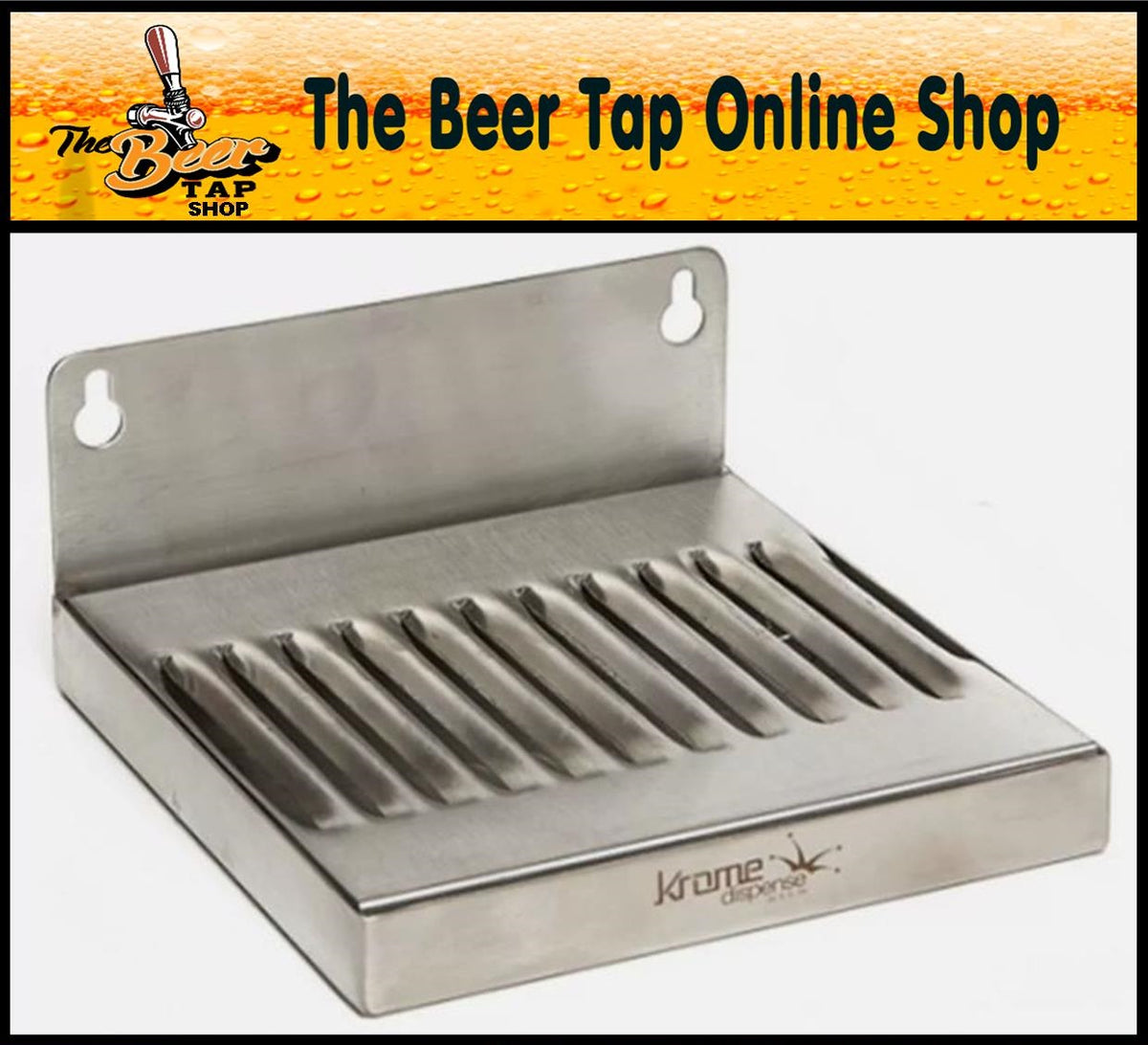 6" x 6" Stainless Steel Wall Mount Drip Tray