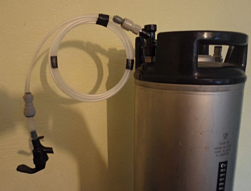 Cornelius Party Tap with 3/16" Beer Line & Liquid Ball Lock Disconnect