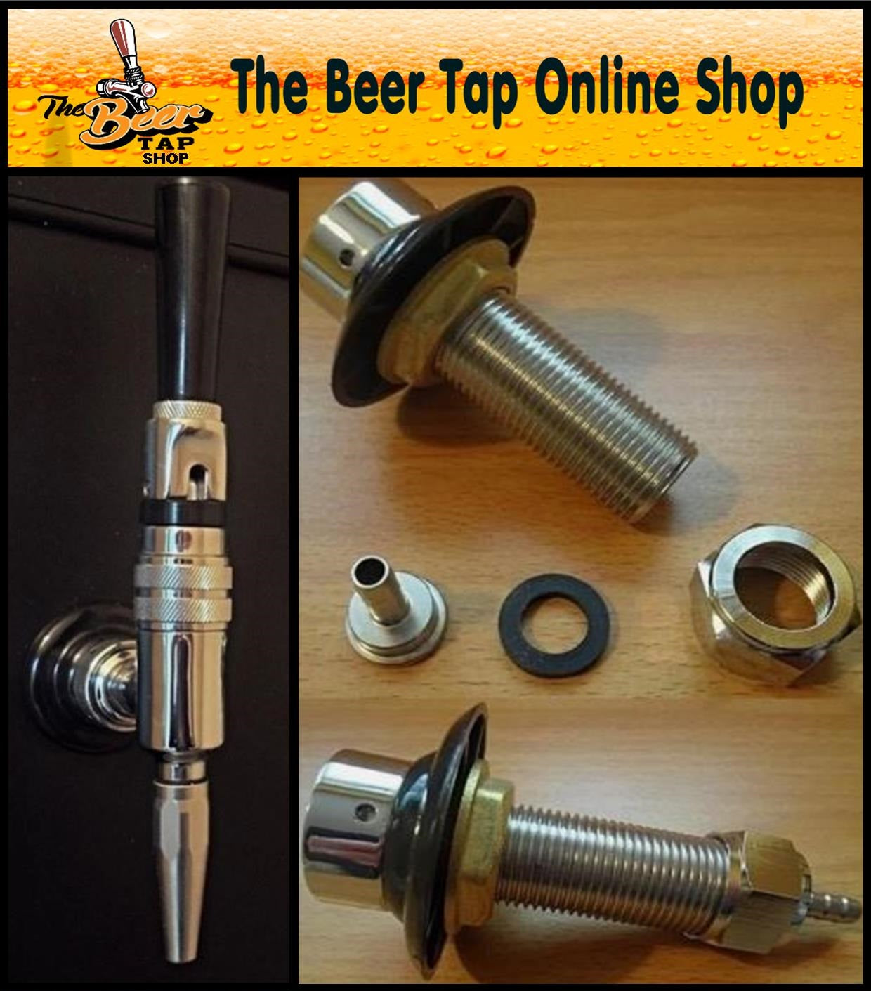 Stout Nitrogen/Nitro Beer Tap with Shank