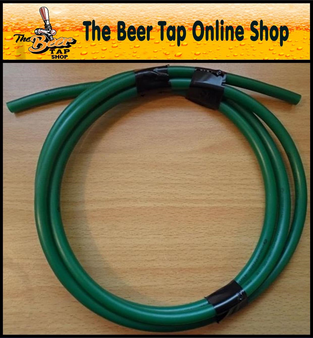 Valpar 3/8" (9.5mm) Outside Diameter Green Beer Gas Line - MDPE Pipe