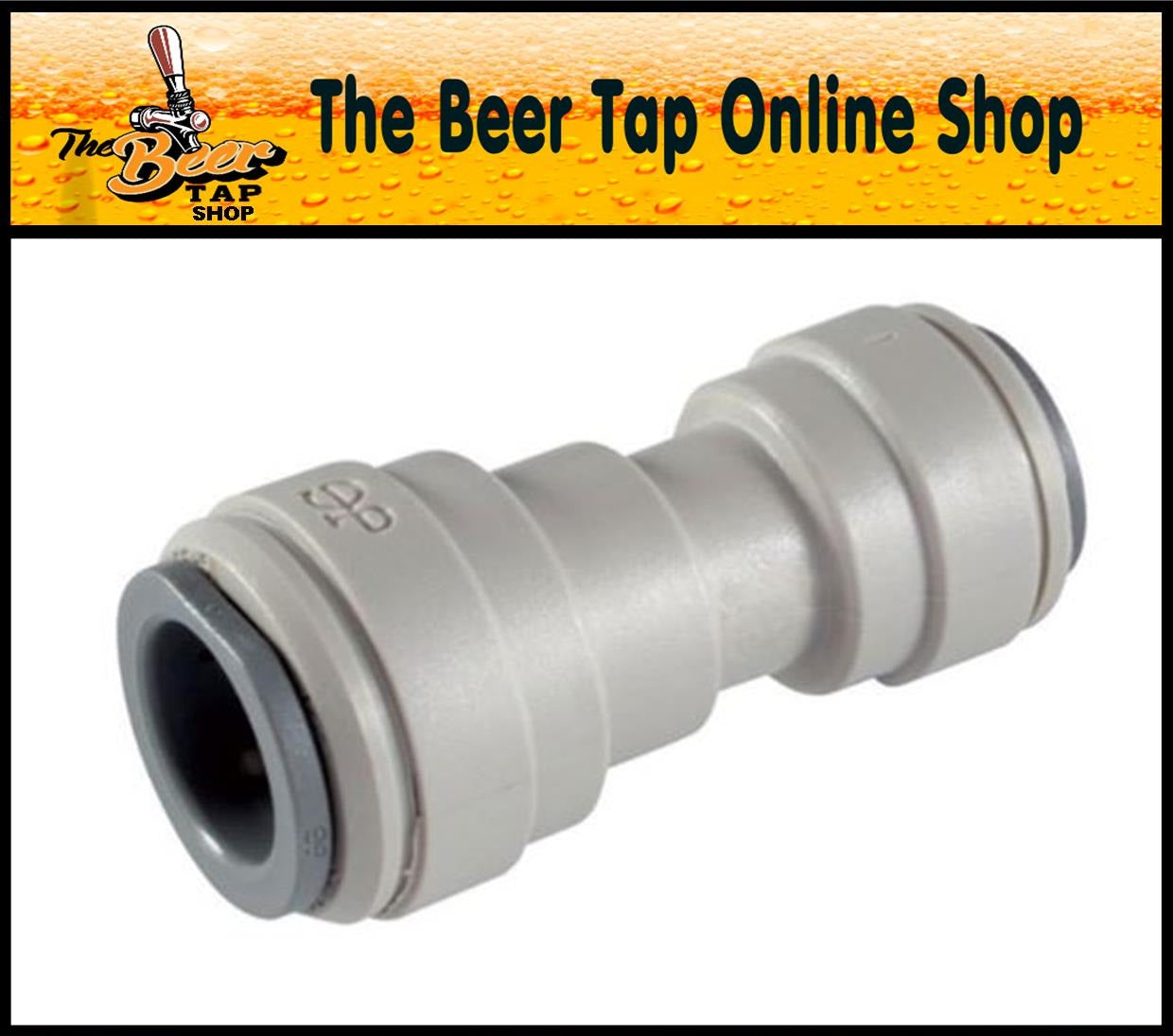 John Guest Speedfit 3/8" (9.5mm) to 5/16" (8mm) Beer Line Reducer