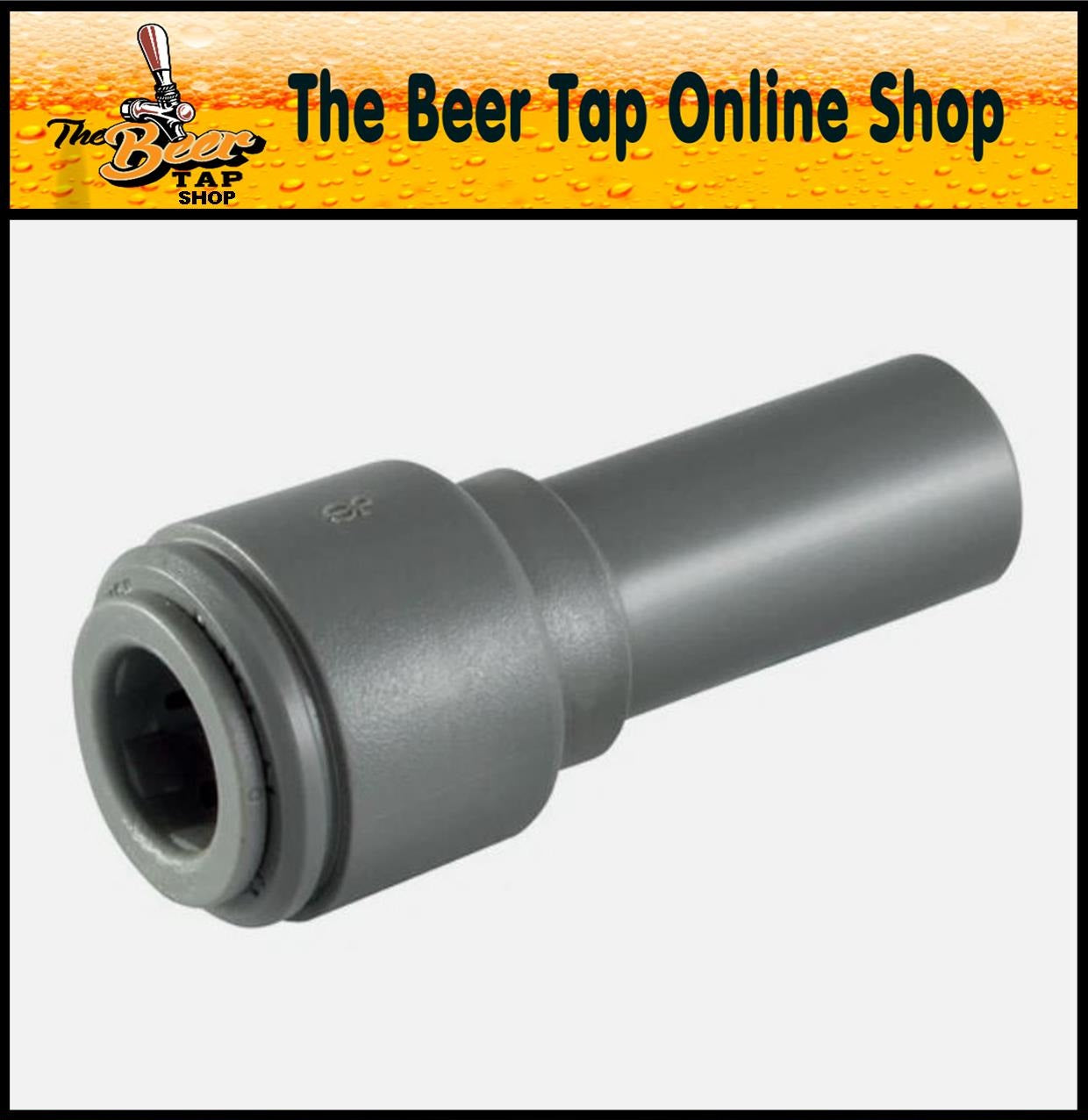 John Guest 3/8" Stem to 5/16" Tube Beer Line Reducer