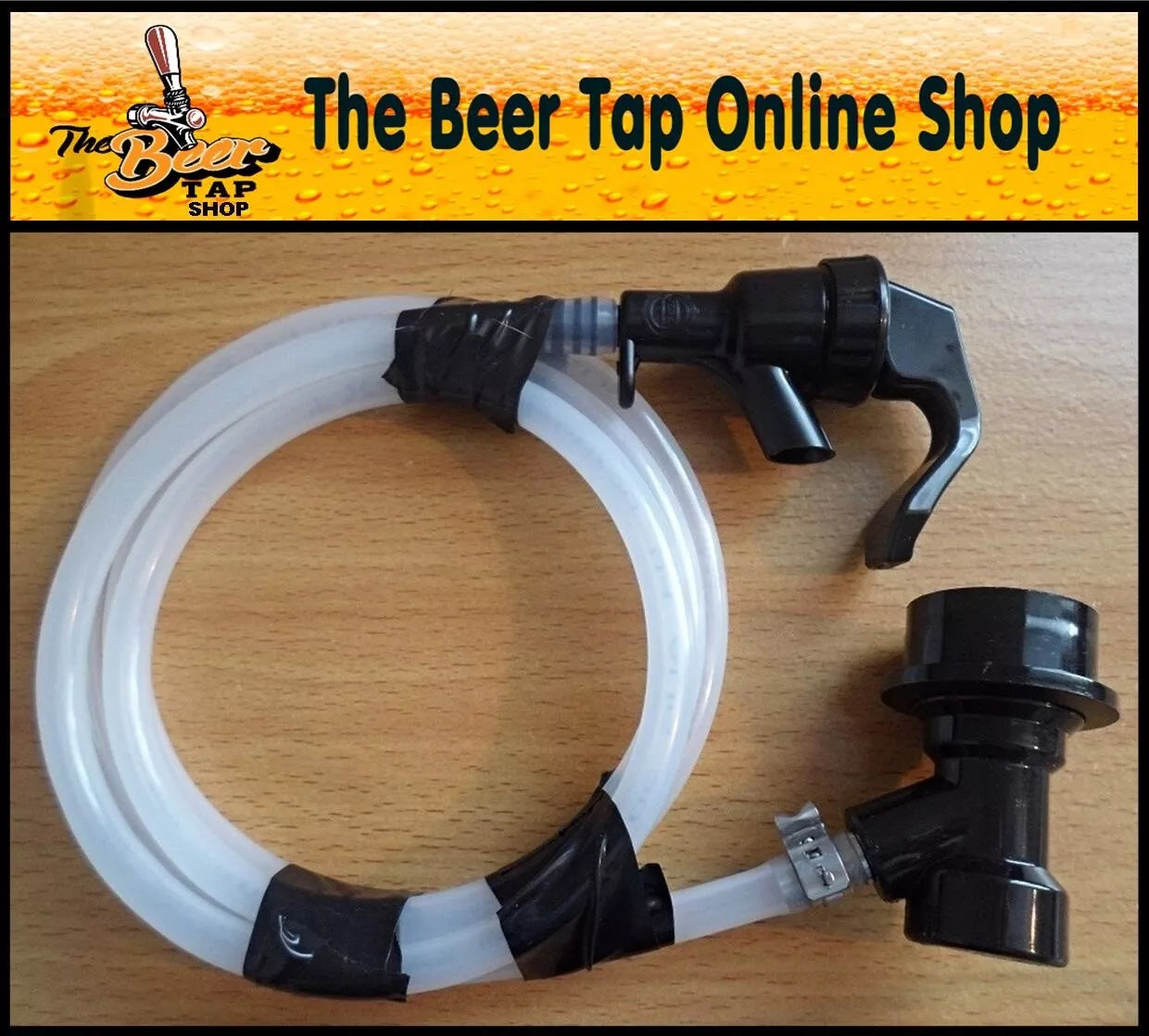 Party Tap & Flexible Beer Line with Ball Lock Disconnect for Corny Keg