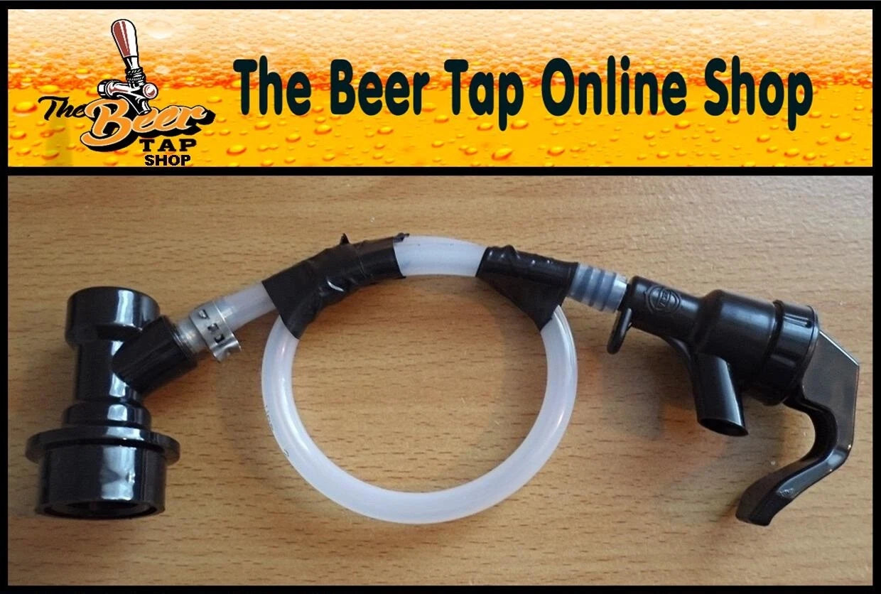 Party Tap & Flexible Beer Line with Ball Lock Disconnect for Corny Keg
