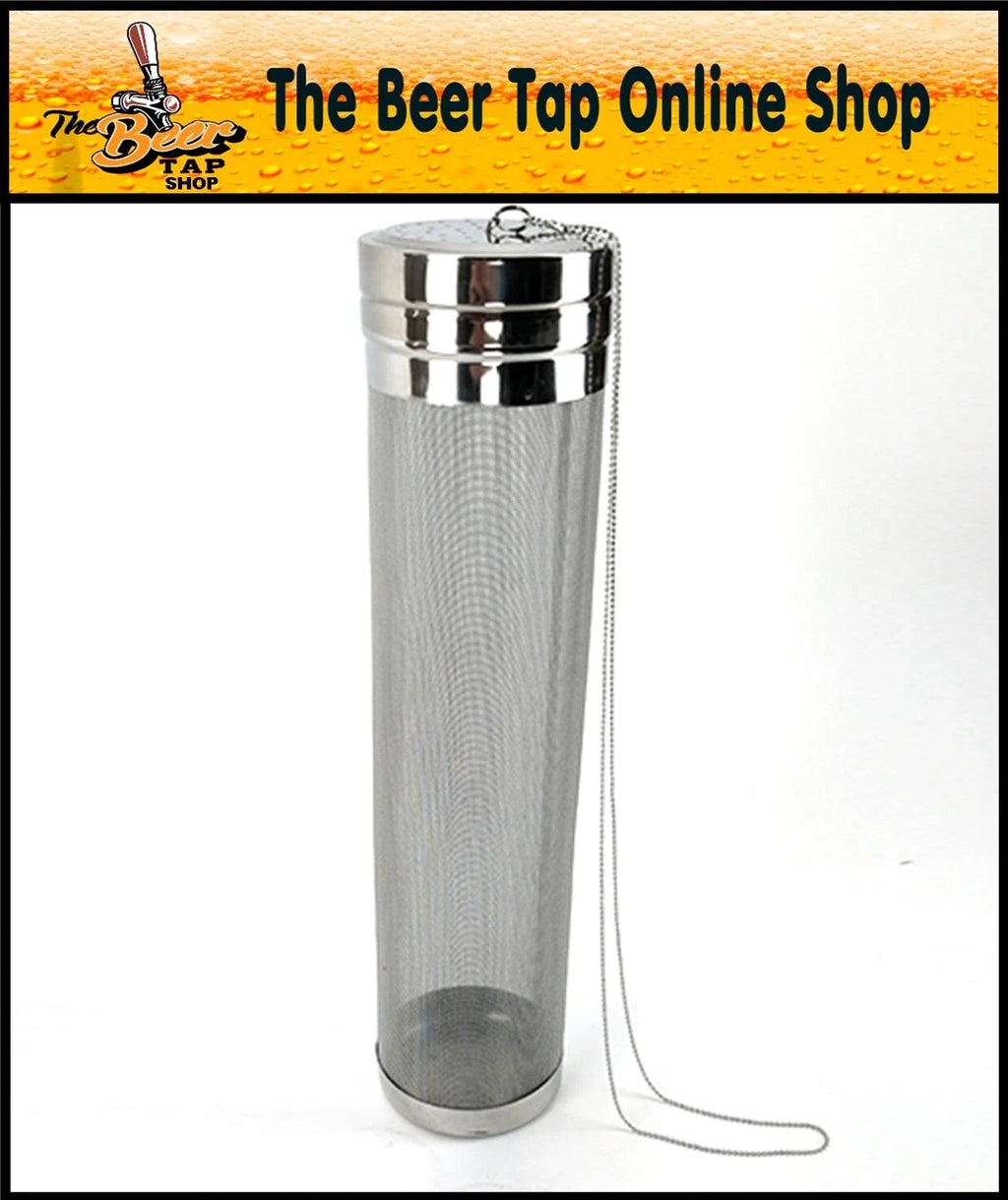 KegLand Stainless Steel Hop Tube with SS Chain for Corny Keg