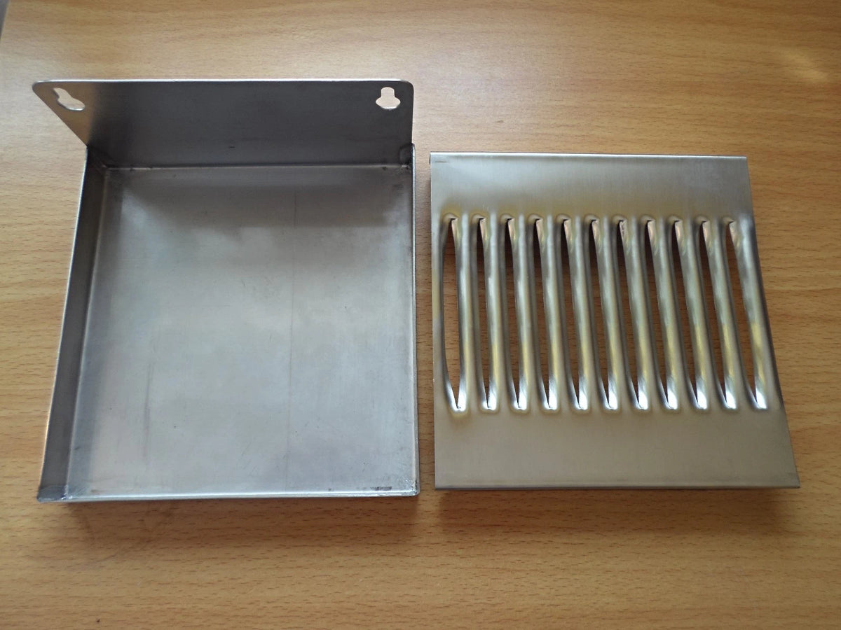 6" x 6" Stainless Steel Wall Mount Drip Tray