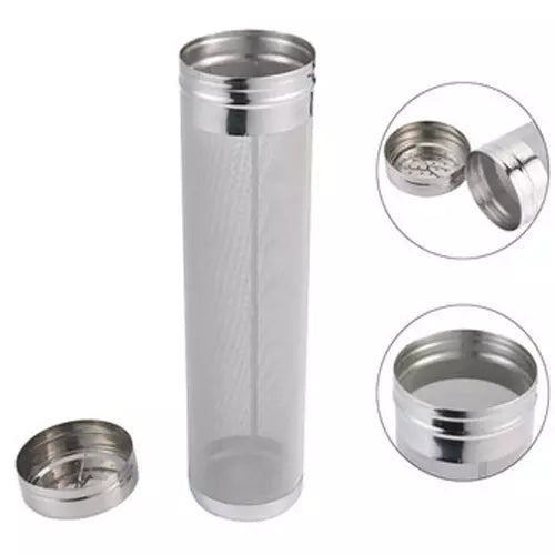 KegLand Stainless Steel Hop Tube with SS Chain for Corny Keg